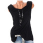 Casual Women Blouse Summer Clothes Sleeveless Loose 5XL Plus Large Size Solid Tops Tee Shirts Blouses WS6921Z