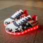 Size 30-44 Fashion Glowing Luminous Sneakers with Light Sole LED Slippers Boys Girls Kids Shoes 30