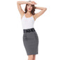 2017 New Sexy Pencil Skirts Womens Business Work Office Skirt With Belt High Waist Elastic Casual Bodycon Slim Fit Ladies Skirts