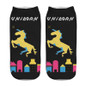 2017 fashion Hot Sale 3d Printed lover emoji unicorn funny socks womens socks low cut ankle short spaort socks Christmas gift