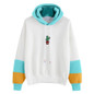 2017 Fashion Hoodie Women Long Sleeve Cactus Print Hoodie Sweatshirt Hoody Pullover Tops Blouse Cotton Blend Jumper Hoodie Women