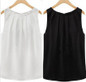 2017 Fashion Elegant Sexy Women Lady Summer Vest Top Sleeveless Women Blouses Casual Tank Tops Shirt Chiffon