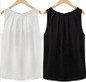 2017 Fashion Elegant Sexy Women Lady Summer Vest Top Sleeveless Women Blouses Casual Tank Tops Shirt Chiffon