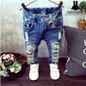 2017 Brand New Fashion Autumn Baby Boys Girls Jeans Children Broken Hole Pants Trousers 3-7Yrs Kids Trousers Children Clothing