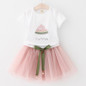 Sotida Girls Dresses 2018 Sweet Princess Dress Baby Kids Girls Clothing Wedding Party Dresses Children Clothing Pink Applique