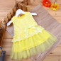 2016 Princess Baby Dress Lace Flower Sleeveless Baby Girl Dress Party Wedding Baby Costume Newborn Baby Girls Clothing New Year