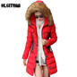 2017 Winter Jacket Women Parka and coat with Fur Collar Thickening Cotton Padded Winter Coat Manteau Femme