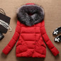 2017 Winter Jacket Women Fur Hood Cotton Padded Coat Parkas For Women Winter Abrigos Mujer Jaqueta Feminina