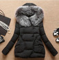 2017 Winter Jacket Women Fur Hood Cotton Padded Coat Parkas For Women Winter Abrigos Mujer Jaqueta Feminina
