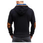 2017 Hoodies Men Sudaderas Hombre Hip Hop Mens Brand Solid hooded harness Hoodie Cardigan Sweatshirt Slim Fit Men Hoody