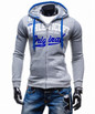 2017 Hoodies Men Sudaderas Hombre Hip Hop Mens Brand Letter Hooded Zipper Hoodie Sweatshirt Slim Fit Men Hoody XXXL