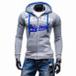 2017 Hoodies Men Sudaderas Hombre Hip Hop Mens Brand Letter Hooded Zipper Hoodie Sweatshirt Slim Fit Men Hoody XXXL