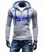 2017 Hoodies Men Sudaderas Hombre Hip Hop Mens Brand Letter Hooded Zipper Hoodie Sweatshirt   Suit Slim Fit Men Hoody XXL
