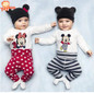 2016 New Fashion Baby Boy Clothing Set (Romper+Hat+Pants) Infant Newborn Baby Girls Clothes Suit Roupas De Bebe Jumpsuit