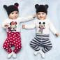 2016 New Fashion Baby Boy Clothing Set (Romper+Hat+Pants) Infant Newborn Baby Girls Clothes Suit