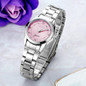 2016 Fashion Women Pink Dress Watches Luxury Women's Casual Watch Ladies Rhinestone Quartz-watch Wristwatches relogio feminino