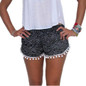 2016 Fashion Women BeachTassel Casual Cheap Elastic High Waist Floral Shorts Summer Style Pantalones Cortos Mujer Feminino