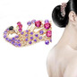 2016 Fashion Peacock Full Crystal Rhinestones Hairpin Hair Clip Headwear Barrettes For Women Girls 8N8F