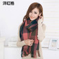 2016 Fashion cashmere scarf Women Wool Winter Scarf Women Spain Plaid Scarf Thick Brand Shawls and Scarves foulard