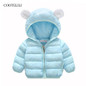 COOTELILI 66-100cm Infant Baby Girl Clothes Kawaii Bear Winter Jacket Hooded Parkas For Girls Snowsuit Winter Coat For Boys