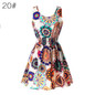 2017 New Summer Korean Women Vestidos Casual Bohemian Floral Leopard Sleeveless Vest Printed Beach Chiffon Dress