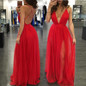 2016 Summer Women Casual Sexy Sleeveless Chiffon Evening Party Dress Female Beach Backless Long Maxi Dress Red vestido de festa