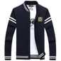 2016 New Winter Autumn Cotton Sweater Men Brand Clothing Striped Zipper Fashion Casual Cardigan Mens A3361