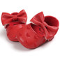 Red Baby Shoes Princess Bow Girl Baby Toddler Shoes Casual Soft Non-slip Newborn Shoes First Walker