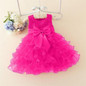 Red Baby Christmas Dresses For Girls  Lace Pearls Girls Christening Dress Baby Girl Tutu Dress Kids Children Holiday Clothing