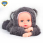Reborn Baby Rabbit/Bear Plush Doll Toys 25CM Open Eyes Cute Baby Dolls with Children Sleeping Best Birthday Gift For Kids