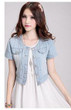 S-3XL 2017 Ladies Short Sleeve Denim Jackets Summer Plus Size Outwear Cropped Denim Jackets Women Jeans Coats Female Jackets