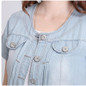 S-3XL 2017 Ladies Short Sleeve Denim Jackets Summer Plus Size Outwear Cropped Denim Jackets Women Jeans Coats Female Jackets