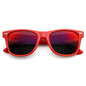 Retro Flash Mirrored Lens Horned Rim Sunglasses 8126