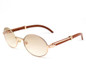 Retro Carter Sunglasses Round Glasses Frame Wood Eyeglasses Carter Glasses Men Sunglasses for Men Gold Frame Eyewear Accessories