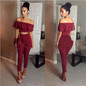 2017 new fashion off the shoulder  Women Ladies Clubwear Summer Playsuit Bodycon Party Jumpsuit Romper Trousers