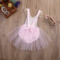 Flower Girl Princess Dress Kid Baby Party Wedding Pageant Lace Bodysuit Dresses Girls Clothes Birthday Gifts Costume
