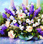 Flower arranging 5D DIY diamond Painting flowers Cross Stitch diamond embroidery mosaic diamonds wall stickers home decor vase