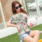 Floral Print Women's Blouses ladies Shirts Summer Tops Casual Plus Size blouse shirt fashion korean 2016 new blusas female 60571