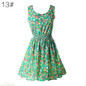 2017 Summer Sundress Fashion Women Sexy Chiffon Sleeveless A-line dress Beach Floral Tank Mini Dresses