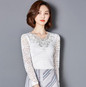 2017 Summer Style Blusa Crochet Diamond Lace Blouse Elegant Women Fashion Tops Plus Size Sexy Slim Hollow Out Shirts 918B 25