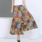 2017 summer runway casual harem flare high waist loose floral Wide leg pants women clothing print Vintage trousers plus size