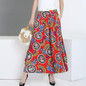 2017 summer runway casual harem flare high waist loose floral Wide leg pants women clothing print Vintage trousers plus size
