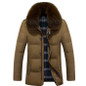 2017 White Duck Down Winter Jacket Men's Thickening Casual Warm Fur Collar Jacket Winter Hooded Brand Coat Parkas