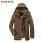 ENWAYEL New Autumn Winter Thickening Parka Men Jacket Coat Hooded Casual Warm Windbreaker Overcoat Male Jackets Brand Clothing