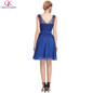 Grace Karin Short Prom Dresses Pink Purple Black Green Vestidos Chiffon Sleeveless Elegant Formal Gowns Wedding Party Dress Prom