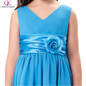 Grace Karin Flower Girl Dresses V Neck Chiffon Birthday Pageant Party Girls Evening Gowns Elegant Kids First Communion Dresses
