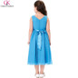 Grace Karin Flower Girl Dresses V Neck Chiffon Birthday Pageant Party Girls Evening Gowns Elegant Kids First Communion Dresses