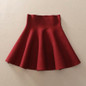 2016 Spring Autumn High Waist Knitted Skirts Women Pleated Mini Skirt Female Casual Elastic Short Cotton Skirt SL0764