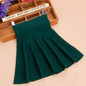 2016 Spring Autumn High Waist Knitted Skirts Women Pleated Mini Skirt Female Casual Elastic Short Cotton Skirt SL0764