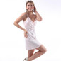 2016 Sleep Dress Sexy Satin Sleepwear Silk Nightgown Women Nightdress Sexy Lingerie Female Nightie